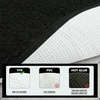 image:imageGray Bathroom Rug Set 2 Piece Bath Mat 21x34 ampU Shape Toilet Rug 21x21  AbsorbentWashableNon Slip Bathroom Rugs SetsContour Mat for ToiletBlack