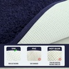 image:imageGray Bathroom Rug Set 2 Piece Bath Mat 21x34 ampU Shape Toilet Rug 21x21  AbsorbentWashableNon Slip Bathroom Rugs SetsContour Mat for ToiletNavy Blue