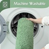 image:imageGray Bathroom Rug Set 2 Piece Bath Mat 21x34 ampU Shape Toilet Rug 21x21  AbsorbentWashableNon Slip Bathroom Rugs SetsContour Mat for ToiletSage Green