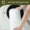 image:imageGray Bathroom Rug Set 2 Piece Bath Mat 21x34 ampU Shape Toilet Rug 21x21  AbsorbentWashableNon Slip Bathroom Rugs SetsContour Mat for ToiletWhite