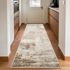 image:imageHOMORE 5x7 Area Rug Grey Rugs for Living Room Modern Carpet for Bedroom  AbstractWashableLow PileNon Slip Rugs for Dining Room DormBeige