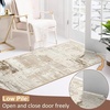 image:imageHOMORE 5x7 Area Rug Grey Rugs for Living Room Modern Carpet for Bedroom  AbstractWashableLow PileNon Slip Rugs for Dining Room DormBeige