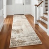 image:imageHOMORE 5x7 Area Rug Grey Rugs for Living Room Modern Carpet for Bedroom  AbstractWashableLow PileNon Slip Rugs for Dining Room DormBeige