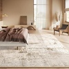 image:imageHOMORE 5x7 Area Rug Grey Rugs for Living Room Modern Carpet for Bedroom  AbstractWashableLow PileNon Slip Rugs for Dining Room DormBeige