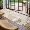 image:imageHOMORE 5x7 Area Rug Grey Rugs for Living Room Modern Carpet for Bedroom  AbstractWashableLow PileNon Slip Rugs for Dining Room DormBeige