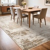 image:imageHOMORE 5x7 Area Rug Grey Rugs for Living Room Modern Carpet for Bedroom  AbstractWashableLow PileNon Slip Rugs for Dining Room DormBeige