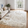 image:imageHOMORE 5x7 Area Rug Grey Rugs for Living Room Modern Carpet for Bedroom  AbstractWashableLow PileNon Slip Rugs for Dining Room DormBeige