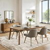 image:imageHOMORE 5x7 Area Rug Grey Rugs for Living Room Modern Carpet for Bedroom  AbstractWashableLow PileNon Slip Rugs for Dining Room DormBeige
