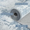image:imageHOMORE 5x7 Area Rug Grey Rugs for Living Room Modern Carpet for Bedroom  AbstractWashableLow PileNon Slip Rugs for Dining Room DormBlue