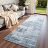 image:imageHOMORE 5x7 Area Rug Grey Rugs for Living Room Modern Carpet for Bedroom  AbstractWashableLow PileNon Slip Rugs for Dining Room DormBlue
