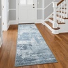 image:imageHOMORE 5x7 Area Rug Grey Rugs for Living Room Modern Carpet for Bedroom  AbstractWashableLow PileNon Slip Rugs for Dining Room DormBlue