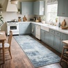 image:imageHOMORE 5x7 Area Rug Grey Rugs for Living Room Modern Carpet for Bedroom  AbstractWashableLow PileNon Slip Rugs for Dining Room DormBlue