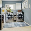 image:imageHOMORE 5x7 Area Rug Grey Rugs for Living Room Modern Carpet for Bedroom  AbstractWashableLow PileNon Slip Rugs for Dining Room DormBlue