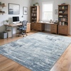 image:imageHOMORE 5x7 Area Rug Grey Rugs for Living Room Modern Carpet for Bedroom  AbstractWashableLow PileNon Slip Rugs for Dining Room DormBlue
