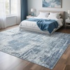 image:imageHOMORE 5x7 Area Rug Grey Rugs for Living Room Modern Carpet for Bedroom  AbstractWashableLow PileNon Slip Rugs for Dining Room DormBlue