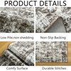 image:imageHOMORE 5x7 Area Rug Grey Rugs for Living Room Modern Carpet for Bedroom  AbstractWashableLow PileNon Slip Rugs for Dining Room DormBrown