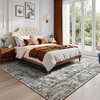 image:imageHOMORE 5x7 Area Rug Grey Rugs for Living Room Modern Carpet for Bedroom  AbstractWashableLow PileNon Slip Rugs for Dining Room DormBrown
