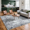 image:imageHOMORE 5x7 Area Rug Grey Rugs for Living Room Modern Carpet for Bedroom  AbstractWashableLow PileNon Slip Rugs for Dining Room DormClassic Grey