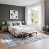 image:imageHOMORE 5x7 Area Rug Grey Rugs for Living Room Modern Carpet for Bedroom  AbstractWashableLow PileNon Slip Rugs for Dining Room DormClassic Grey