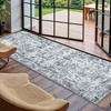 image:imageHOMORE 5x7 Area Rug Grey Rugs for Living Room Modern Carpet for Bedroom  AbstractWashableLow PileNon Slip Rugs for Dining Room DormClassic Grey