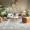 image:imageHOMORE 5x7 Area Rug Grey Rugs for Living Room Modern Carpet for Bedroom  AbstractWashableLow PileNon Slip Rugs for Dining Room DormClassic Grey