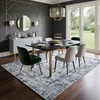 image:imageHOMORE 5x7 Area Rug Grey Rugs for Living Room Modern Carpet for Bedroom  AbstractWashableLow PileNon Slip Rugs for Dining Room DormClassic Grey