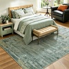 image:imageHOMORE 5x7 Area Rug Grey Rugs for Living Room Modern Carpet for Bedroom  AbstractWashableLow PileNon Slip Rugs for Dining Room DormGreen