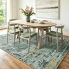 image:imageHOMORE 5x7 Area Rug Grey Rugs for Living Room Modern Carpet for Bedroom  AbstractWashableLow PileNon Slip Rugs for Dining Room DormGreen