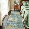 image:imageHOMORE 5x7 Area Rug Grey Rugs for Living Room Modern Carpet for Bedroom  AbstractWashableLow PileNon Slip Rugs for Dining Room DormGreen