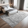 image:imageHOMORE 5x7 Area Rug Grey Rugs for Living Room Modern Carpet for Bedroom  AbstractWashableLow PileNon Slip Rugs for Dining Room DormGrey