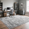 image:imageHOMORE 5x7 Area Rug Grey Rugs for Living Room Modern Carpet for Bedroom  AbstractWashableLow PileNon Slip Rugs for Dining Room DormGrey