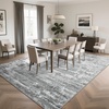 image:imageHOMORE 5x7 Area Rug Grey Rugs for Living Room Modern Carpet for Bedroom  AbstractWashableLow PileNon Slip Rugs for Dining Room DormGrey