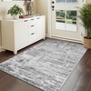 image:imageHOMORE 5x7 Area Rug Grey Rugs for Living Room Modern Carpet for Bedroom  AbstractWashableLow PileNon Slip Rugs for Dining Room DormGrey