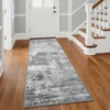 image:imageHOMORE 5x7 Area Rug Grey Rugs for Living Room Modern Carpet for Bedroom  AbstractWashableLow PileNon Slip Rugs for Dining Room DormGrey