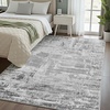 image:imageHOMORE 5x7 Area Rug Grey Rugs for Living Room Modern Carpet for Bedroom  AbstractWashableLow PileNon Slip Rugs for Dining Room DormGrey