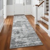 image:imageHOMORE 5x7 Area Rug Grey Rugs for Living Room Modern Carpet for Bedroom  AbstractWashableLow PileNon Slip Rugs for Dining Room DormGrey