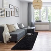 image:imageHOMORE 6x9 Area Rug for Living Room Black Fluffy Rugs for Bedroom  FluffySoft and Comfy Carpet for Kids Room Cute Carpets for Boys Girls Nursery Home DecorBlack