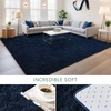 image:imageHOMORE 6x9 Area Rug for Living Room Black Fluffy Rugs for Bedroom  FluffySoft and Comfy Carpet for Kids Room Cute Carpets for Boys Girls Nursery Home DecorNavy