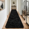 image:imageHOMORE 6x9 Area Rug for Living Room Black Fluffy Rugs for Bedroom  FluffySoft and Comfy Carpet for Kids Room Cute Carpets for Boys Girls Nursery Home DecorBlack