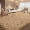 image:imageHOMORE 6x9 Area Rug for Living Room Black Fluffy Rugs for Bedroom  FluffySoft and Comfy Carpet for Kids Room Cute Carpets for Boys Girls Nursery Home DecorLight Tan