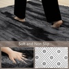 image:imageHOMORE 6x9 Area Rug for Living Room Black Fluffy Rugs for Bedroom  FluffySoft and Comfy Carpet for Kids Room Cute Carpets for Boys Girls Nursery Home DecorBlack and Grey