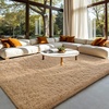 image:imageHOMORE 6x9 Area Rug for Living Room Black Fluffy Rugs for Bedroom  FluffySoft and Comfy Carpet for Kids Room Cute Carpets for Boys Girls Nursery Home DecorLight Tan