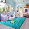 image:imageHOMORE 6x9 Area Rug for Living Room Black Fluffy Rugs for Bedroom  FluffySoft and Comfy Carpet for Kids Room Cute Carpets for Boys Girls Nursery Home DecorTurquoise Blue