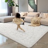image:imageHOMORE 6x9 Area Rug for Living Room Black Fluffy Rugs for Bedroom  FluffySoft and Comfy Carpet for Kids Room Cute Carpets for Boys Girls Nursery Home DecorIvory