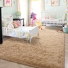 image:imageHOMORE 6x9 Area Rug for Living Room Black Fluffy Rugs for Bedroom  FluffySoft and Comfy Carpet for Kids Room Cute Carpets for Boys Girls Nursery Home DecorLight Tan