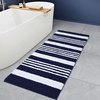 image:imageHOMORE Bathroom Runner Rug 24x60 Inch Washable Non Slip Bathroom Rug Long Absorbent Bath Rugs Quickly Dry Plush Bath Mats for Sink Shower Floor Navy BlueNavy