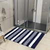 image:imageHOMORE Bathroom Runner Rug 24x60 Inch Washable Non Slip Bathroom Rug Long Absorbent Bath Rugs Quickly Dry Plush Bath Mats for Sink Shower Floor Navy BlueNavy