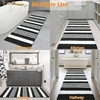 image:imageHOMORE Bathroom Runner Rug 24x60 Inch Washable Non Slip Bathroom Rug Long Absorbent Bath Rugs Quickly Dry Plush Bath Mats for Sink Shower Floor Navy BlueBlack
