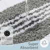 image:imageHOMORE Bathroom Runner Rug 24x60 Inch Washable Non Slip Bathroom Rug Long Absorbent Bath Rugs Quickly Dry Plush Bath Mats for Sink Shower Floor Navy BlueGrey