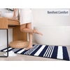 image:imageHOMORE Bathroom Runner Rug 24x60 Inch Washable Non Slip Bathroom Rug Long Absorbent Bath Rugs Quickly Dry Plush Bath Mats for Sink Shower Floor Navy BlueNavy